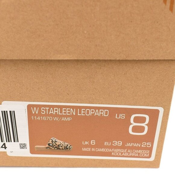 Koolaburra By UGG Womens Starleen Leopard Faux Fur Print Slip On Slippers Size 8 - Picture 5 of 5